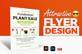 attractive marketing flyer, sell sheet, or leaflet design
