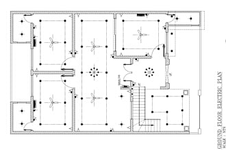 mep architecture electrical and plumbing  floor plan in autocad