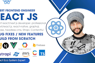 be expert frontend developer, react, next, native, js ts, tailwind, cms html css