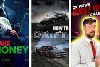 design reels cover, youtube shorts and tiktok thumbnails
