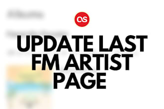 update your artist page on last fm