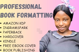amazon kdp book formatting, book publishing, advertising and book cover design