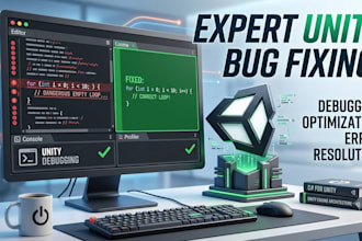 fix bugs in your game in unity engine