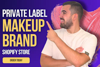create a private label makeup shopify dropshipping store