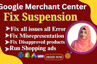fix google merchant center misrepresentation suspension approved your gmc