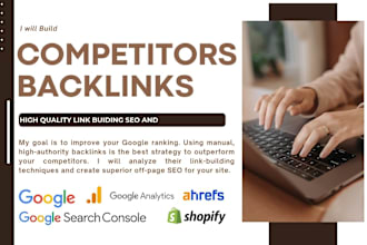 competitors backlinks link building seo manual using ahref