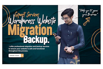 transfer, backup, move, migrate wordpress website