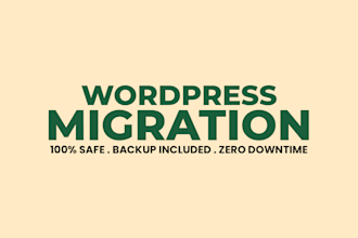transfer, backup, move, migrate wordpress website