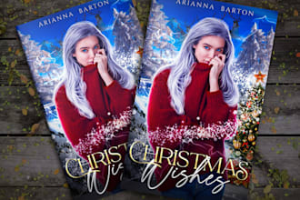 design 10 awesome christmas book or ebook cover mockup