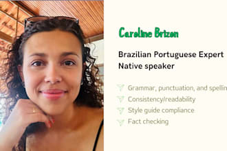 proofread and edit your brazilian portuguese text