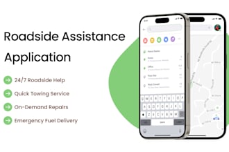 create a road safety, roadside assistance app like honk, aaa for vehicle towing
