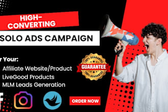 do USA solo ads campaign, affiliate marketing, MLM livegood promotion, MLM leads