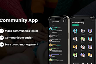 build a robust community app, support group app like faithlife