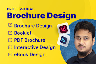 design a professional business brochure or booklet for business