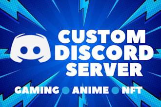 create a premium discord server setup for you
