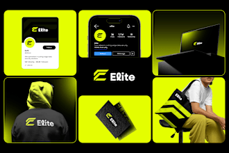 design a modern timeless logo with brand identity and guidelines