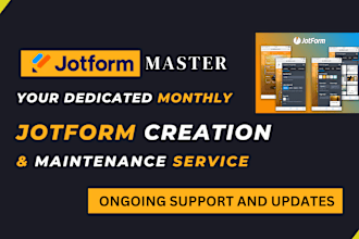 be your dedicated monthly jotform expert
