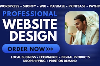 design clean and responsive website shopify wordpress payhip