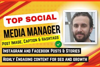 be your social media marketing manager and content creator for fast SEO growth