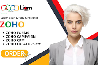 setup your zoho CRM zoho books zoho campaign zoho creator and zoho form
