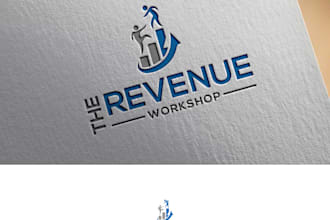 create creative modern elegant sales training logo design