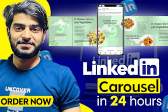 do instagram, linkedin profile custom, attractive carousel post expert designer