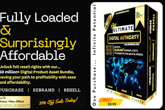 deliver over 50m digital assets bundle with full resell rights