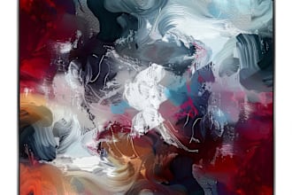 make digital oil abstract art