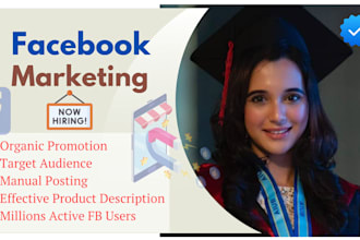do organic facebook promotion to 3milion active USA audience
