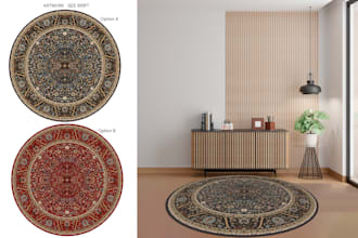 create carpet or rug designs for your room space