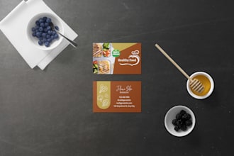 create a professional and creative business card design