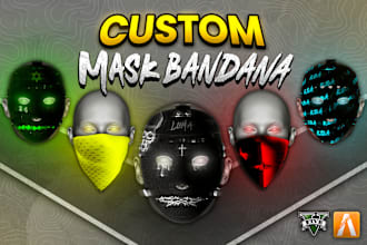 make a custom bandana mask for your gta v fivem gang