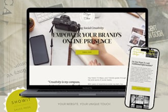 design, redesign, revamp, professional showit websites and do the promotion