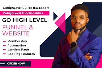 be your gohighlevel expert for go highlevel CRM website design , sales funnel