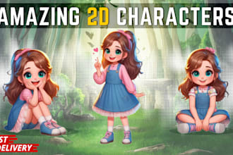 design 2d cartoon characters using ai