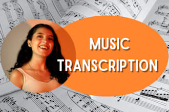 do music and instrumental transcriptions