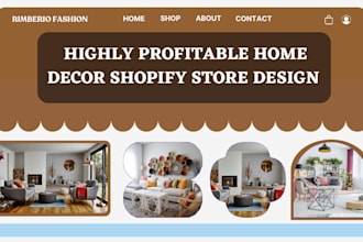 design home decor website furniture shopify store home decor dropshipping store