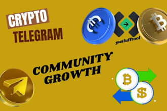 do organic growth, crypto telegram promotion, defi,nft,ico,gaming, token holders