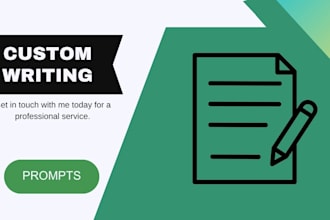 create you a topic based custom writing prompt