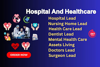 provide valid email list nursing home or hospital and healthcare industry