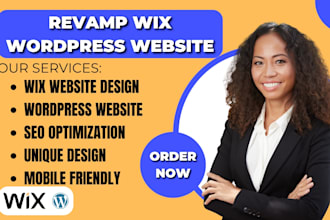 build, design, redesign, revamp website, customize wordpress, clone wix website