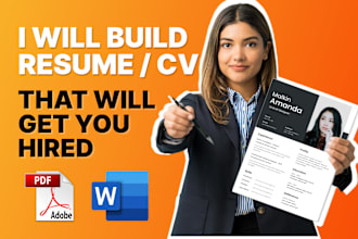 craft professional CV design, executive resume design or resume template