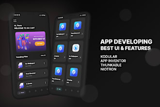 create mit, thunkable, kodular android app and fix bug
