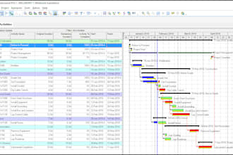creat construction schduling using primavera p6 , ms project