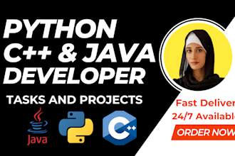 do python java cpp tasks and projects