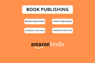 publish your ebook and print for amazon kindle KDP