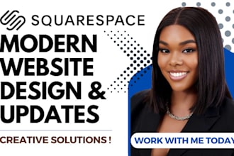 build squarespace website devlopment design squarespace photography landing page
