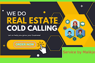 do cold calling for real estate and set appointment for you