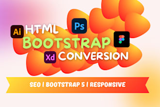 convert figma to HTML, xd to HTML, PSD to HTML