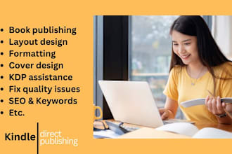 format and publish your book on amazon and kindle KDP